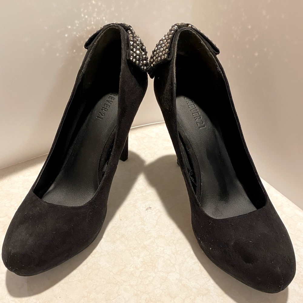 Forever 21, Black Suede, Used a few times, Size 8.5